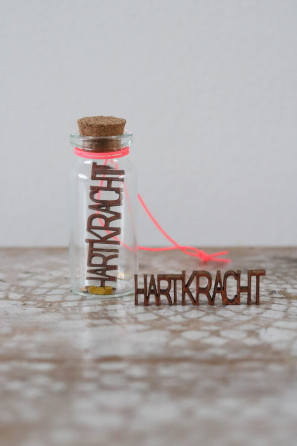 Troostwoordje in een flesje 'Hartkracht'